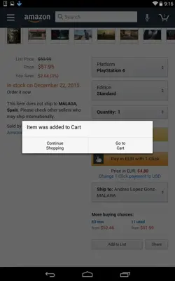 Amazon for Tablets android App screenshot 0